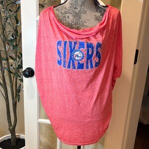 Philadelphia 76ers heathered red tshirt new 🆕